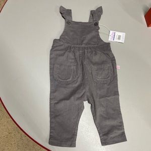 NWT Ruffle Butts “smoke corduroy flutter overall jumpsuit” size 12-18